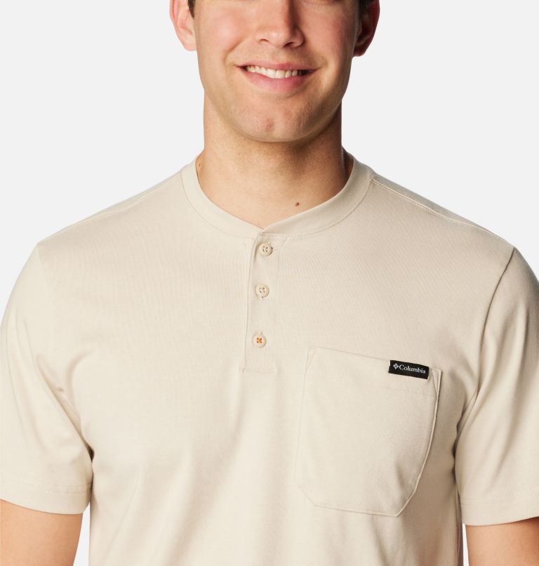 Henley à manches courtes Landroamer pour hommes, Color: Dark Stone, image 4