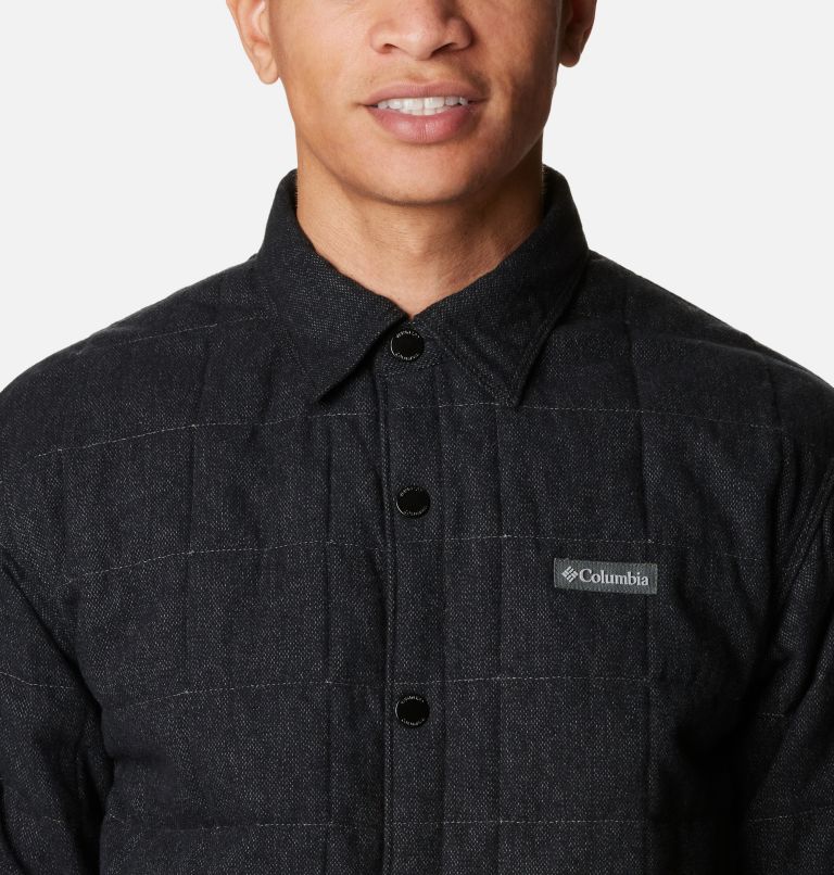 Men's Landroamer Quilted Shirt Jacket, Color: Black, image 5
