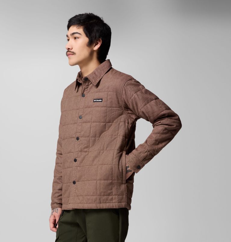 Men's Landroamer Quilted Shirt Jacket, Color: Tobacco, image 4