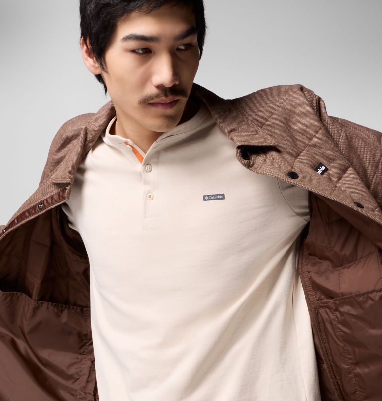 Men's Landroamer Quilted Shirt Jacket, Color: Tobacco, image 6
