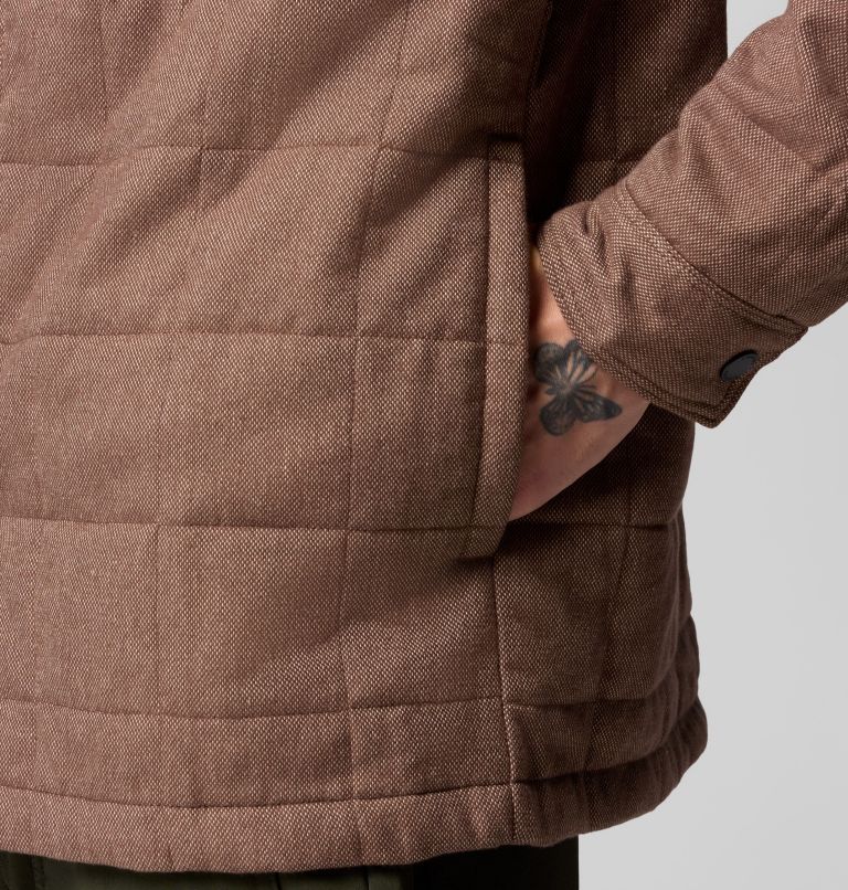 Men's Landroamer Quilted Shirt Jacket, Color: Tobacco, image 8