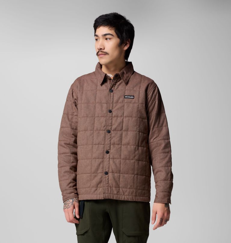 Men's Landroamer Quilted Shirt Jacket, Color: Tobacco, image 9