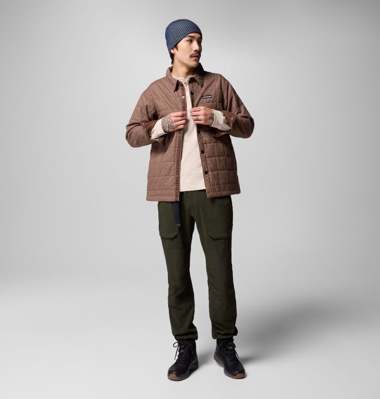 Men's Landroamer Quilted Shirt Jacket, Color: Tobacco, image 2