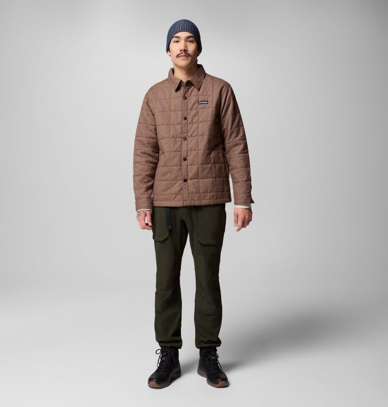 Men's Landroamer Quilted Shirt Jacket, Color: Tobacco, image 10