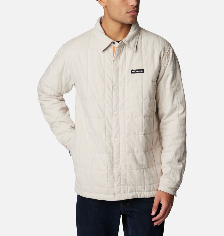 Mens Columbia Sportswear Zipper Front Closure Beige Jacket Size