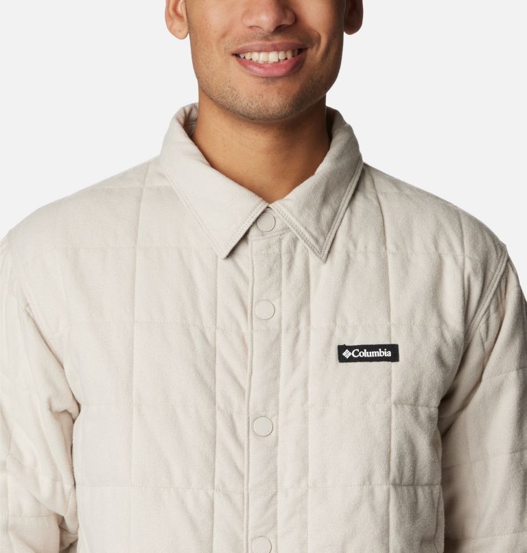 Men's Landroamer Quilted Shirt Jacket, Color: Dark Stone, image 5