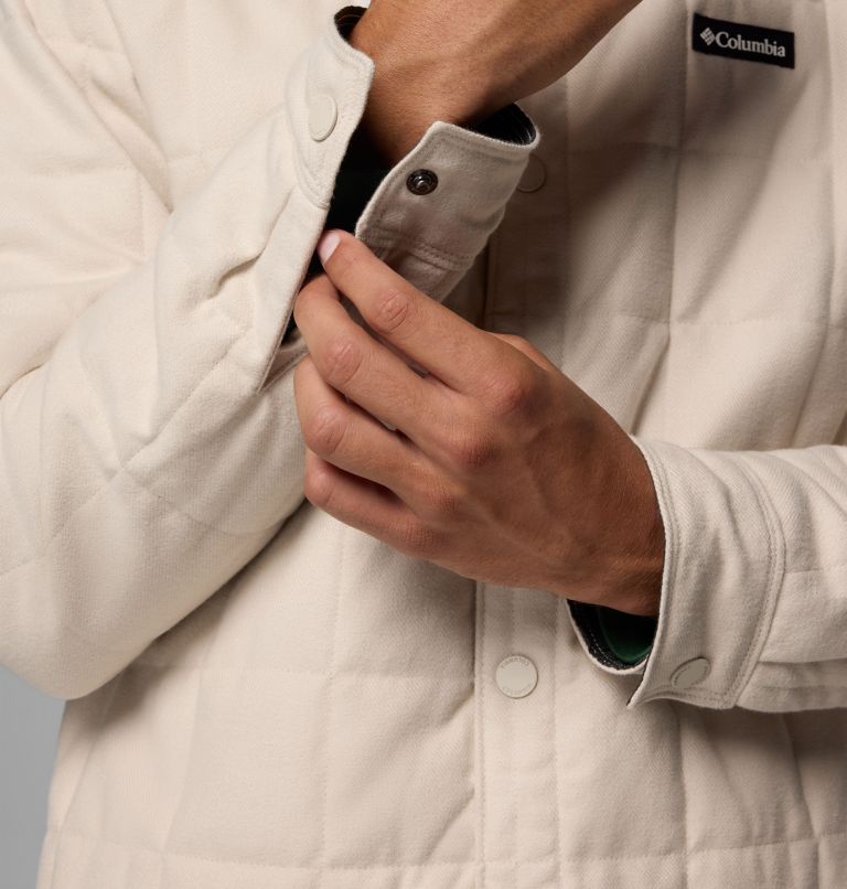Men's Landroamer Quilted Shirt Jacket, Color: Dark Stone, image 8