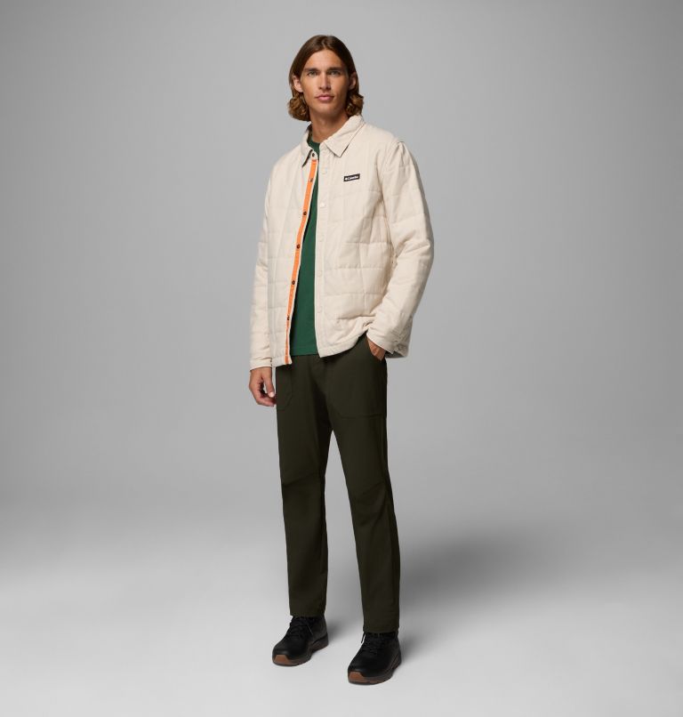 Men's Landroamer Quilted Shirt Jacket, Color: Dark Stone, image 2