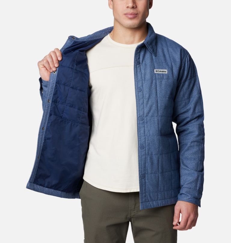 Men's Landroamer Quilted Shirt Jacket, Color: Dark Mountain, image 5