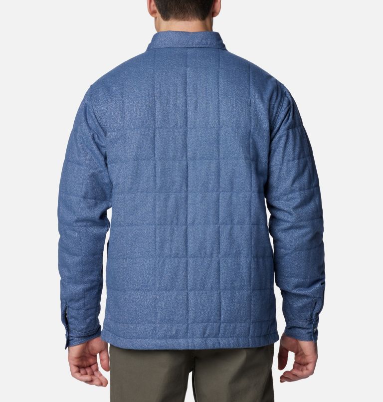 Men's Landroamer Quilted Shirt Jacket, Color: Dark Mountain, image 2