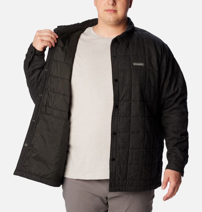 Men's Landroamer Quilted Shirt Jacket - Big, Color: Black, image 6