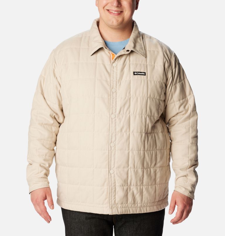 Men's Landroamer Quilted Shirt Jacket - Big, Color: Dark Stone, image 3