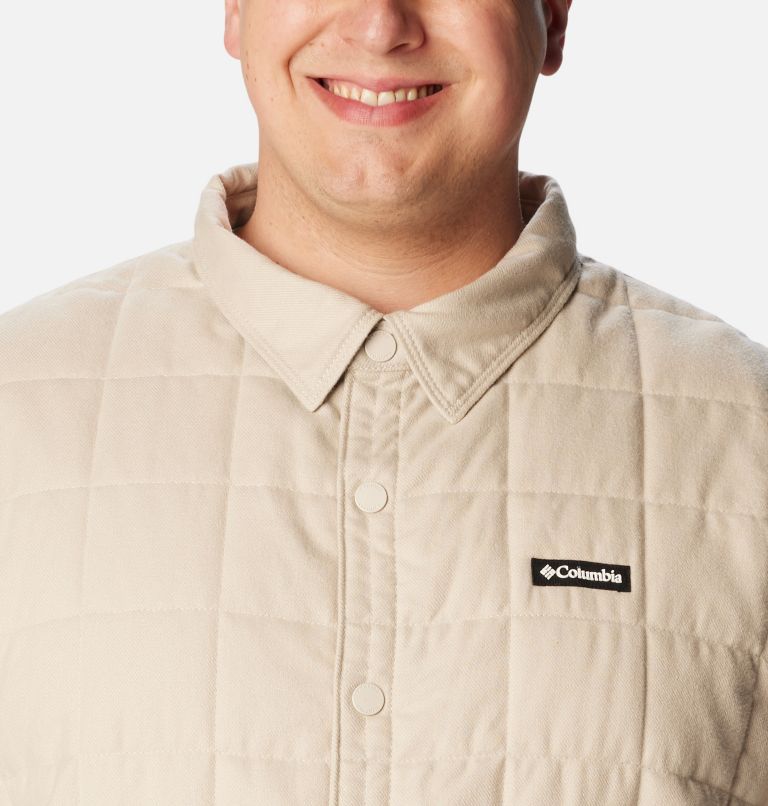 Men's Landroamer Quilted Shirt Jacket - Big, Color: Dark Stone, image 5