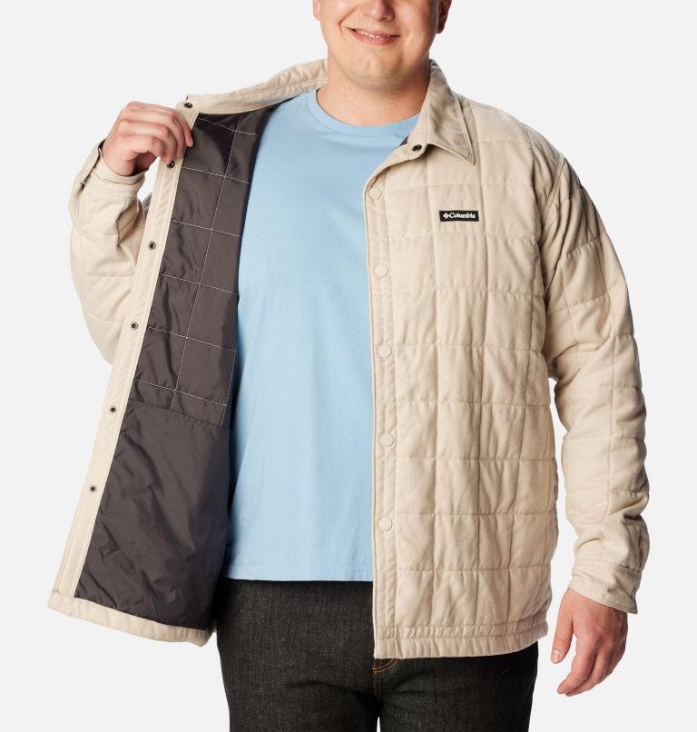 Men's Landroamer Quilted Shirt Jacket - Big, Color: Dark Stone, image 6