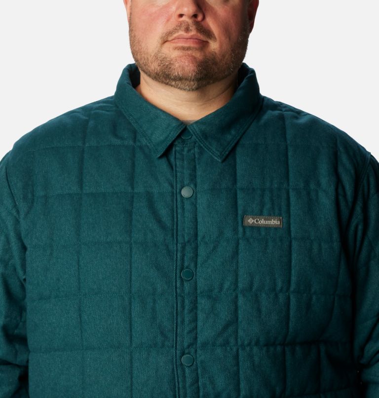 Thumbnail: Men's Landroamer Quilted Shirt Jacket - Big, Color: Night Wave, image 5