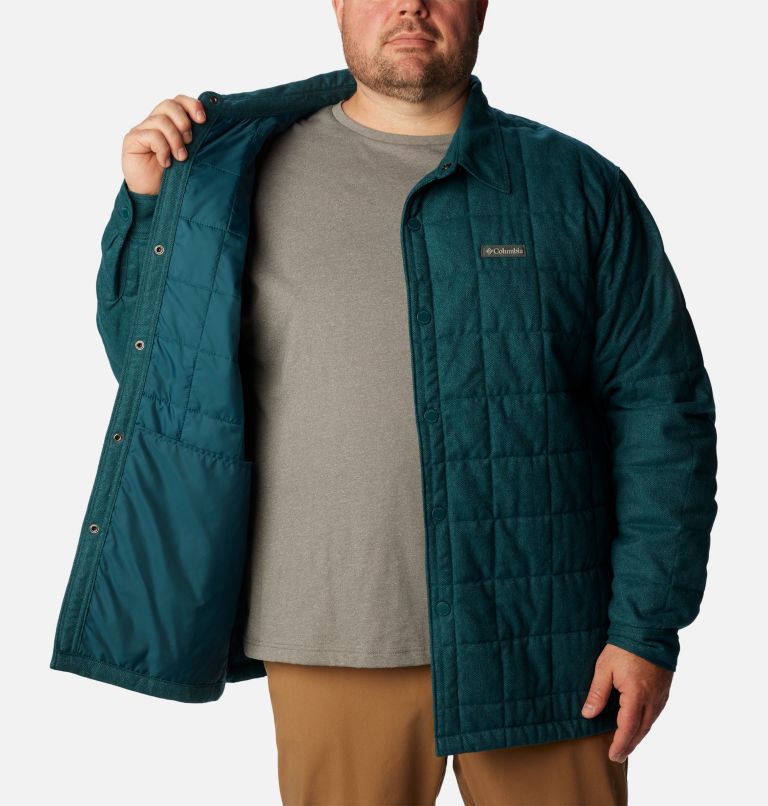 Men's Landroamer Quilted Shirt Jacket - Big, Color: Night Wave, image 6