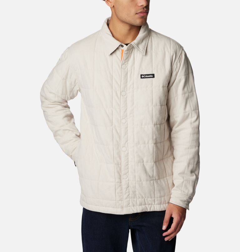 Men's Landroamer Quilted Shirt Jacket - Tall, Color: Dark Stone, image 3