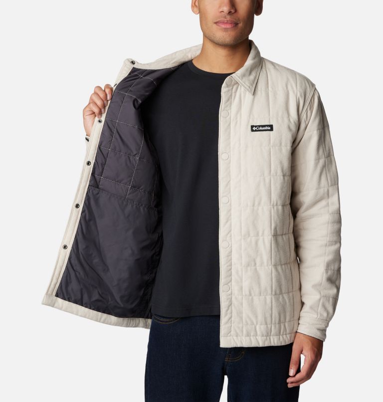 Men's Landroamer Quilted Shirt Jacket - Tall, Color: Dark Stone, image 6