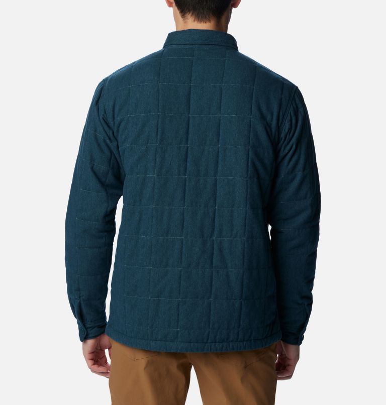 Thumbnail: Men's Landroamer Quilted Shirt Jacket - Tall, Color: Night Wave, image 2