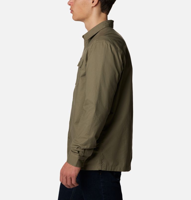 Thumbnail: Men's Landroamer Lined Shirt, Color: Stone Green, image 3