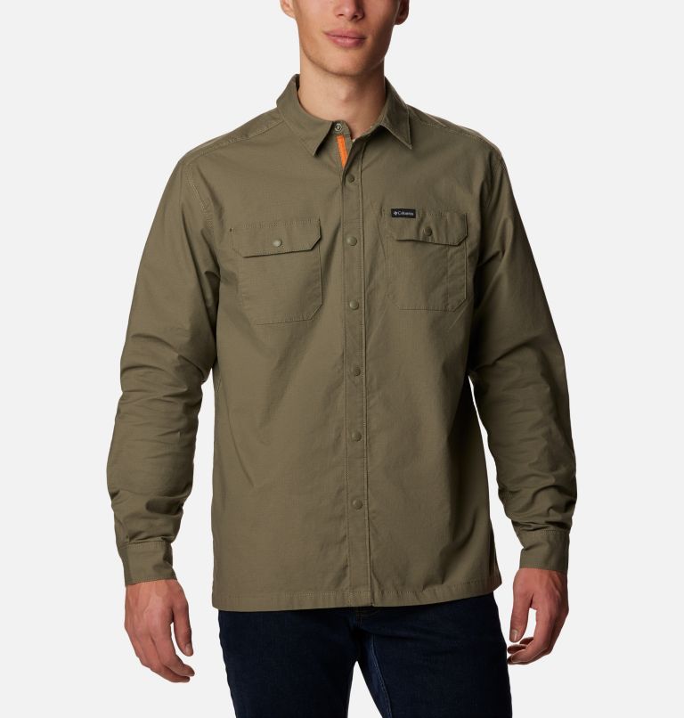 Outdoor Life Sherpa Lined Mens Medium Long Sleeve Gray Button Jacket 
