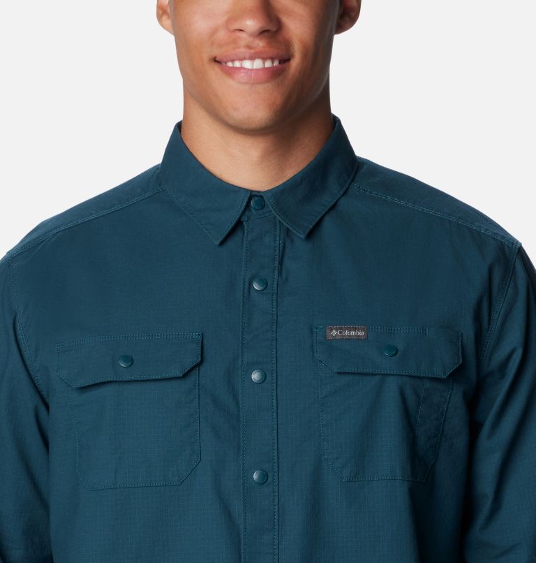 Thumbnail: Men's Landroamer Lined Shirt, Color: Night Wave, image 4