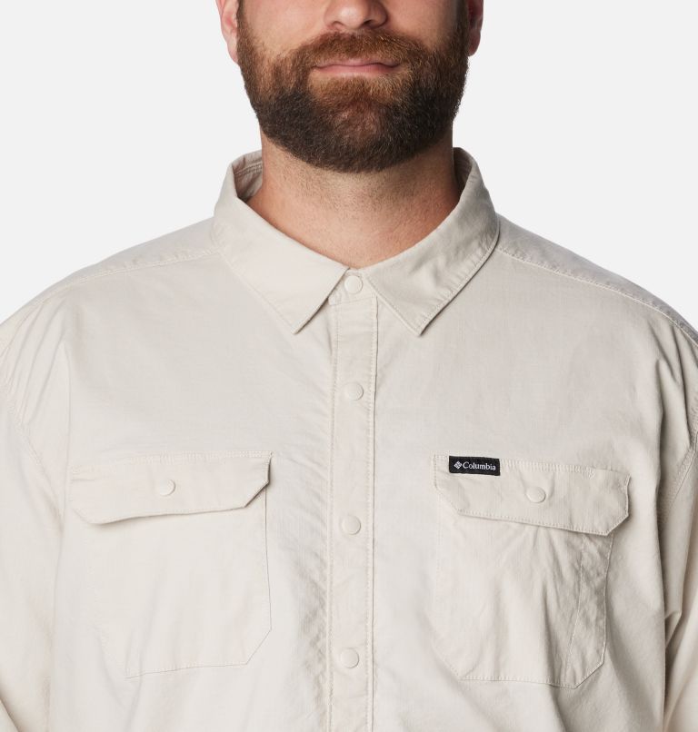 Thumbnail: Men's Landroamer Lined Shirt - Big, Color: Dark Stone, image 4