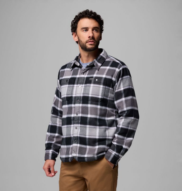 Men's Windward II Shirt Jacket, Color: Black Trapper Windowpane, image 4