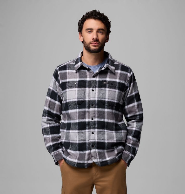 Men's Windward II Shirt Jacket, Color: Black Trapper Windowpane, image 5