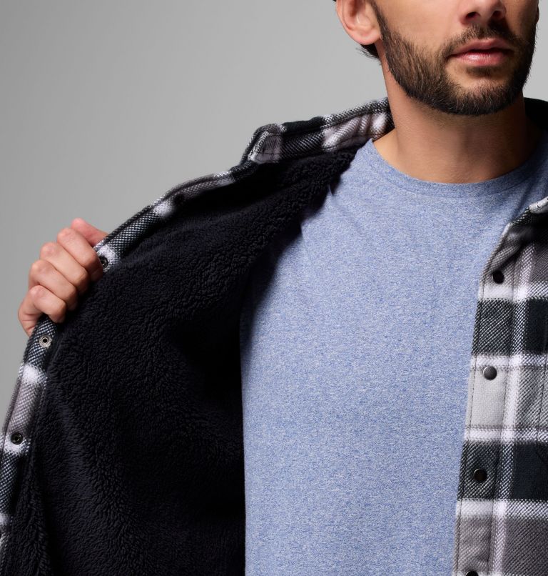 Men's Windward II Shirt Jacket, Color: Black Trapper Windowpane, image 6