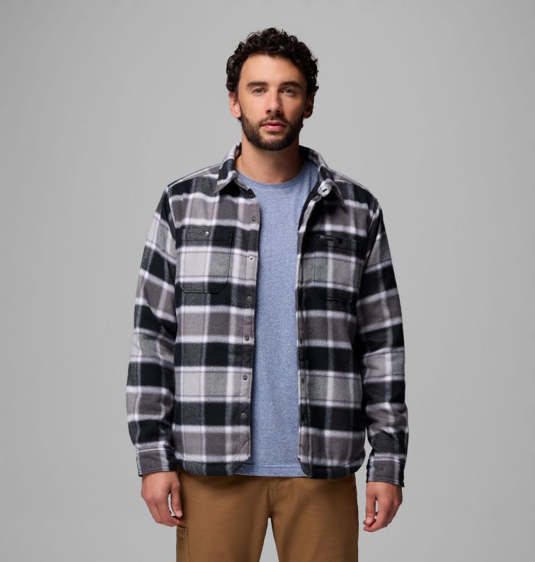 Men's Windward II Shirt Jacket, Color: Black Trapper Windowpane, image 1