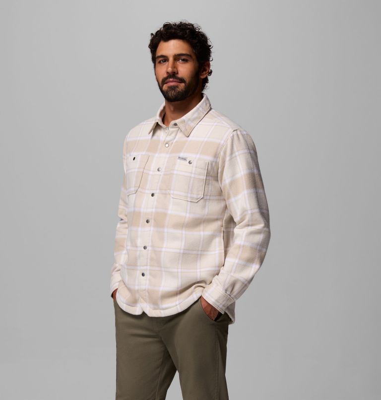 Men's Windward II Shirt Jacket, Color: Ancient Fossil Trapper Windowpane, image 4