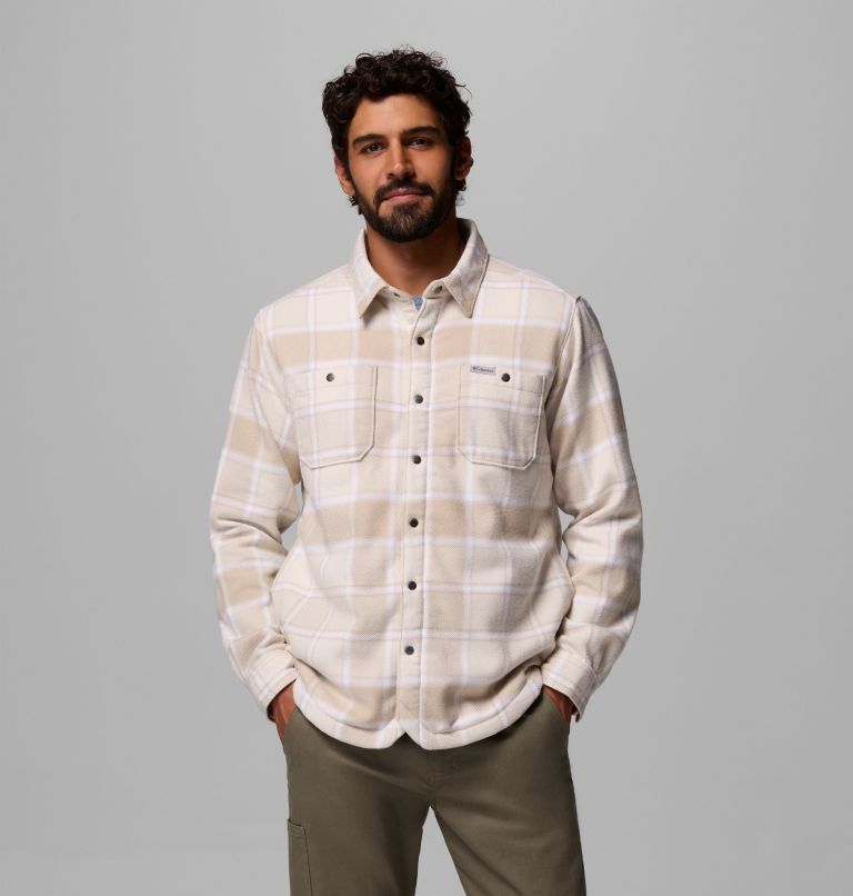 Men's Windward II Shirt Jacket, Color: Ancient Fossil Trapper Windowpane, image 5