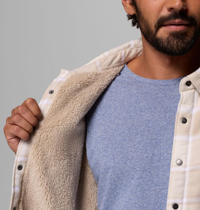 Men's Windward II Shirt Jacket, Color: Ancient Fossil Trapper Windowpane, image 6