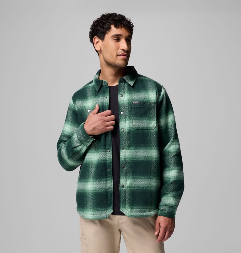 Men's Windward II Shirt Jacket, Color: Rain Forest Blurred Ombre, image 5
