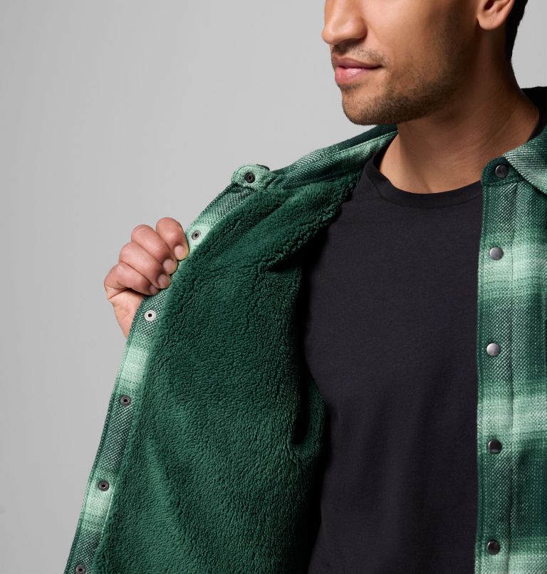 Men's Windward II Shirt Jacket, Color: Rain Forest Blurred Ombre, image 7