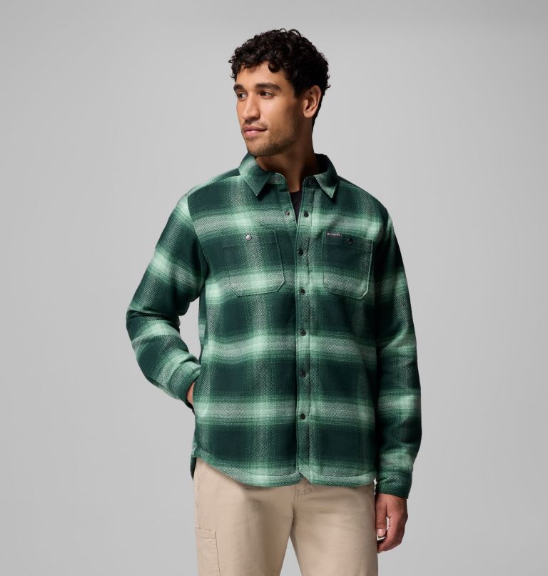 Men's Windward II Shirt Jacket, Color: Rain Forest Blurred Ombre, image 1