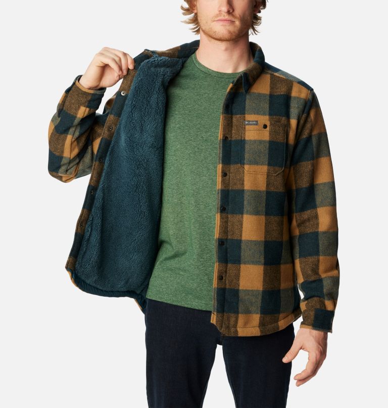 Men's Windward II Shirt Jacket, Color: Night Wave Dimensional Buffalo, image 6