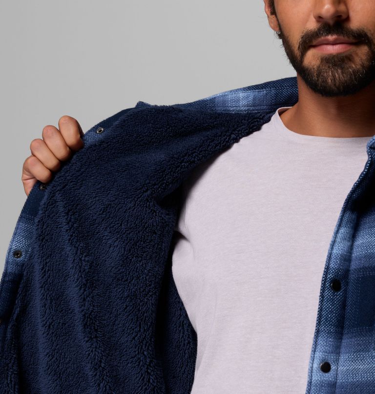 Men's Windward II Shirt Jacket, Color: Collegiate Navy Blurred Ombre, image 6
