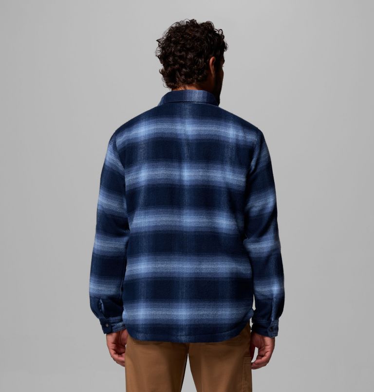 Men's Windward II Shirt Jacket, Color: Collegiate Navy Blurred Ombre, image 3