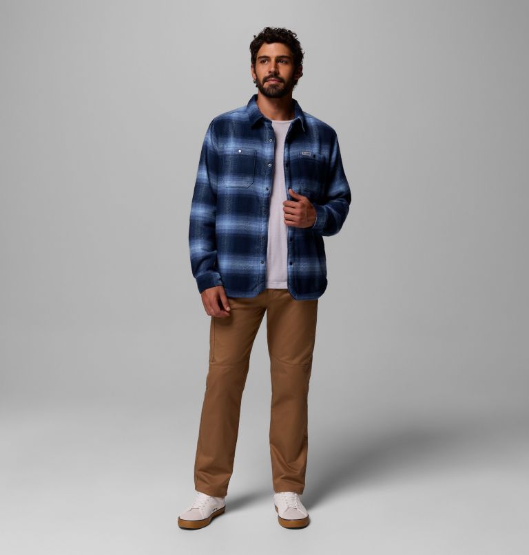 Men's Windward II Shirt Jacket, Color: Collegiate Navy Blurred Ombre, image 2