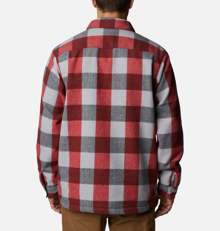Thumbnail: Men's Windward II Shirt Jacket, Color: Mountain Red Dimensional Buffalo, image 2