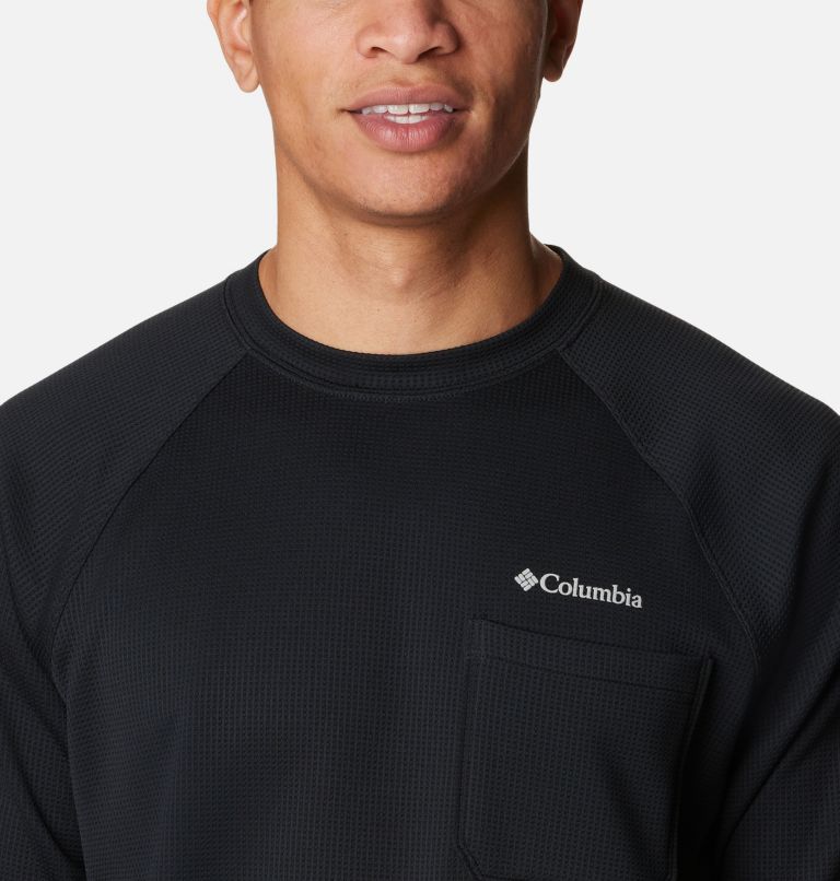 Men's Black Mesa Waffle Knit Crew, Color: Black, image 4