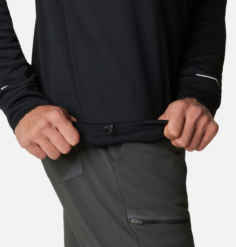 Men's Black Mesa Waffle Knit Crew, Color: Black, image 6