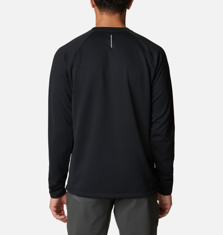 Thumbnail: Chandail à col rond en tricot gaufré Black Mesa pour hommes, Color: Black, image 2