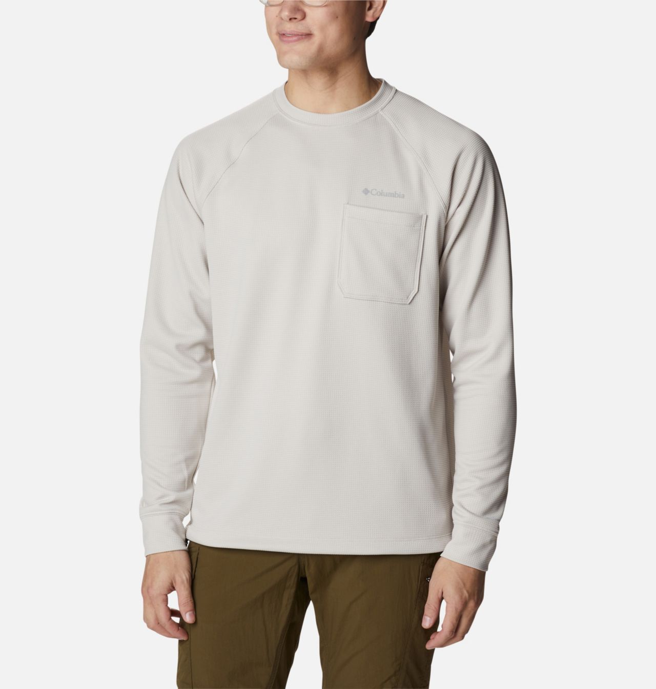 Men's Black Mesa™ Waffle Knit Crew 1