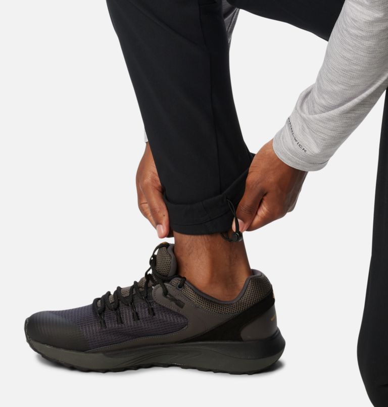 Men's Black Mesa Woven Trousers, Color: Black, image 6