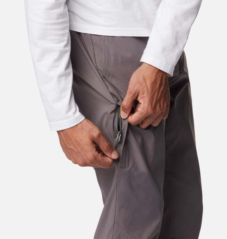 Men's Black Mesa Tapered Trousers, Color: City Grey, image 7