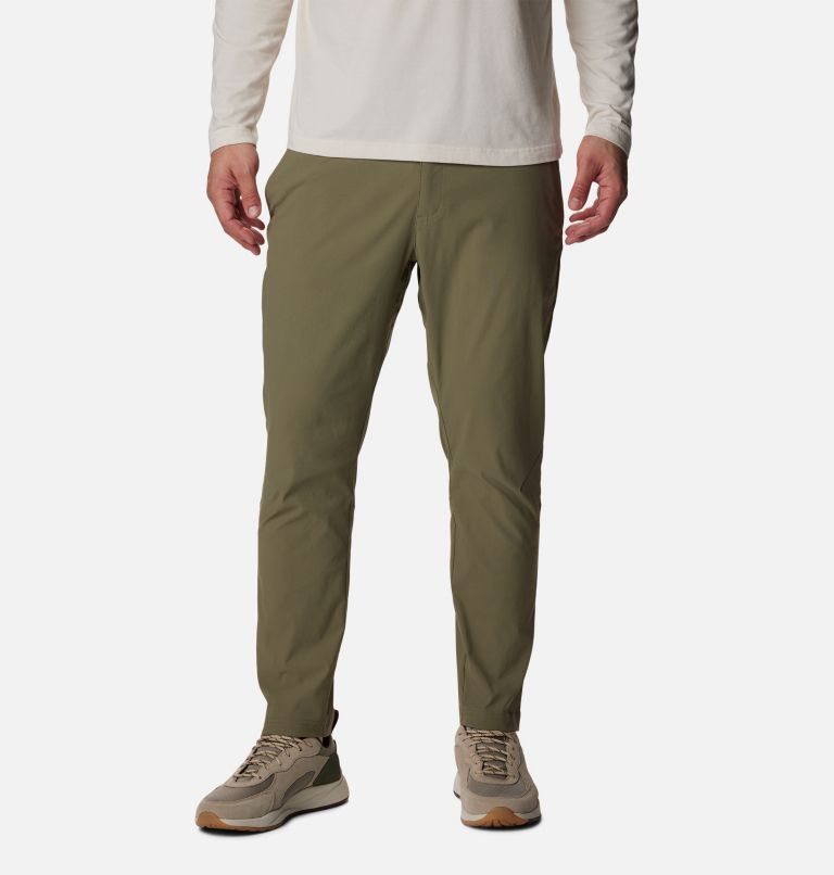 Men's Black Mesa Tapered Trousers, Color: Stone Green, image 1