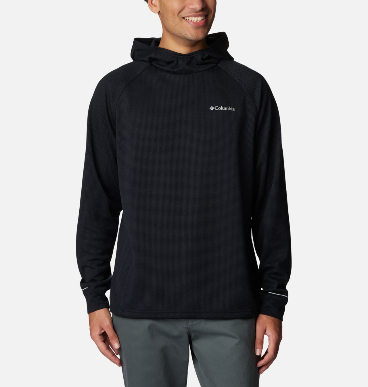 Men's Black Mesa™ Waffle Knit Hoodie 1